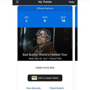 HOTTEST TOUR OF WORLD BAD BUNNY